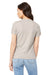Bella + Canvas BC6405CVC/6405CVC Womens CVC Short Sleeve V-Neck T-Shirt Heather Dust Model Back