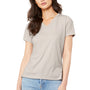 Bella + Canvas Womens CVC Short Sleeve V-Neck T-Shirt - Heather Dust