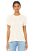 Bella + Canvas BC6413/6413 Womens Short Sleeve Crewneck T-Shirt Natural Model Front