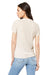 Bella + Canvas BC6413 Womens Short Sleeve Crewneck T-Shirt Oatmeal Model Back