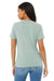 Bella + Canvas BC6413/6413 Womens Short Sleeve Crewneck T-Shirt Dusty Blue Model Back