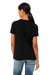 Bella + Canvas BC6413/6413 Womens Short Sleeve Crewneck T-Shirt Solid Black Model Back