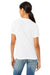 Bella + Canvas BC6413/6413 Womens Short Sleeve Crewneck T-Shirt Solid White Model Back