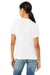Bella + Canvas BC6413 Womens Short Sleeve Crewneck T-Shirt Solid White Model Back
