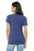 Bella + Canvas BC6413 Womens Short Sleeve Crewneck T-Shirt True Royal Blue Model Back