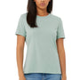 Bella + Canvas Womens Short Sleeve Crewneck T-Shirt - Dusty Blue