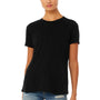 Bella + Canvas Womens Short Sleeve Crewneck T-Shirt - Solid Black