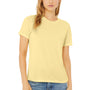 Bella + Canvas Womens Short Sleeve Crewneck T-Shirt - Pale Yellow