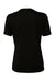 Bella + Canvas BC6413 Womens Short Sleeve Crewneck T-Shirt Solid Black Flat Back