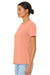 Bella + Canvas BC6413 Womens Short Sleeve Crewneck T-Shirt Sunset Orange Model 3Q