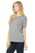 Bella + Canvas BC6413 Womens Short Sleeve Crewneck T-Shirt Athletic Grey Model 3Q