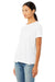 Bella + Canvas BC6413 Womens Short Sleeve Crewneck T-Shirt Solid White Model 3Q