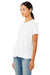 Bella + Canvas BC6413/6413 Womens Short Sleeve Crewneck T-Shirt Solid White Model 3Q
