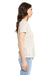 Bella + Canvas BC6413 Womens Short Sleeve Crewneck T-Shirt Oatmeal Model Side
