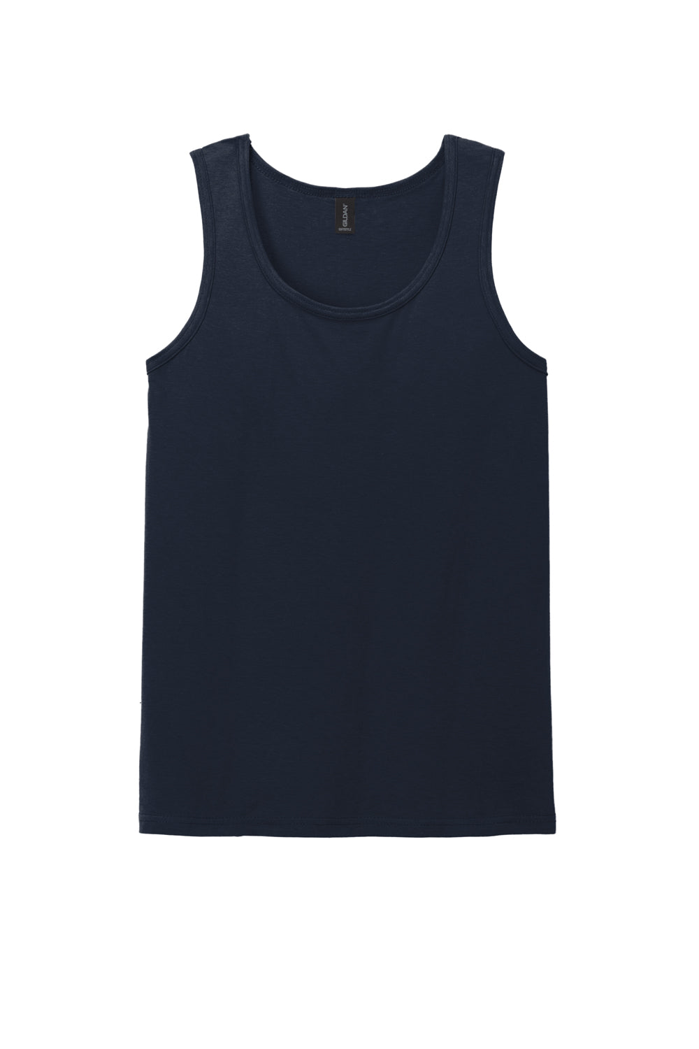 Gildan 64200 Mens Softstyle Tank Top Navy Blue Flat Front