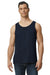 Gildan 64200 Mens Softstyle Tank Top Navy Blue Model Front
