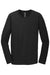 Gildan 64400 Mens Softstyle Long Sleeve Crewneck T-Shirt Black Flat Front