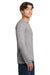 Gildan 64400 Mens Softstyle Long Sleeve Crewneck T-Shirt Sport Grey Model Side