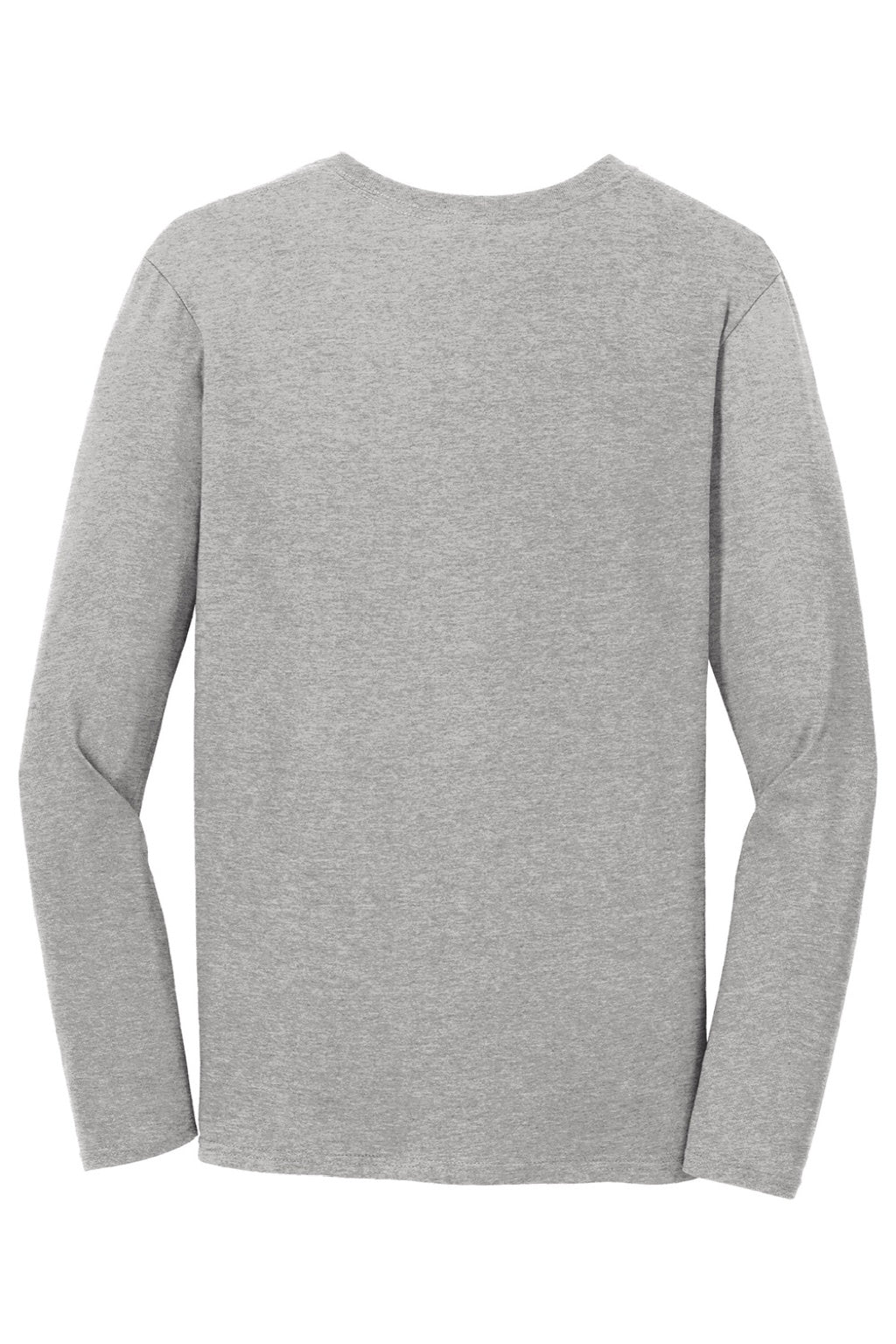 Gildan 64400 Mens Softstyle Long Sleeve Crewneck T-Shirt Sport Grey Flat Back
