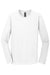 Gildan 64400 Mens Softstyle Long Sleeve Crewneck T-Shirt White Flat Front