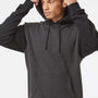 Independent Trading Company Mens Hooded Sweatshirt Hoodie w/ Pouch Pocket - Heather Charcoal Grey/Black