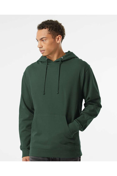 Independent Trading Co. SS4500 Mens Hooded Sweatshirt Hoodie Alpine Green Model Front