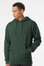 Independent Trading Company SS4500 Mens Hooded Sweatshirt Hoodie w/ Pouch Pocket Alpine Green Model Front