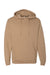 Independent Trading Company SS4500 Mens Hooded Sweatshirt Hoodie w/ Pouch Pocket Sandstone Brown Flat Front