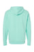 Independent Trading Company SS4500 Mens Hooded Sweatshirt Hoodie w/ Pouch Pocket Mint Green Flat Back
