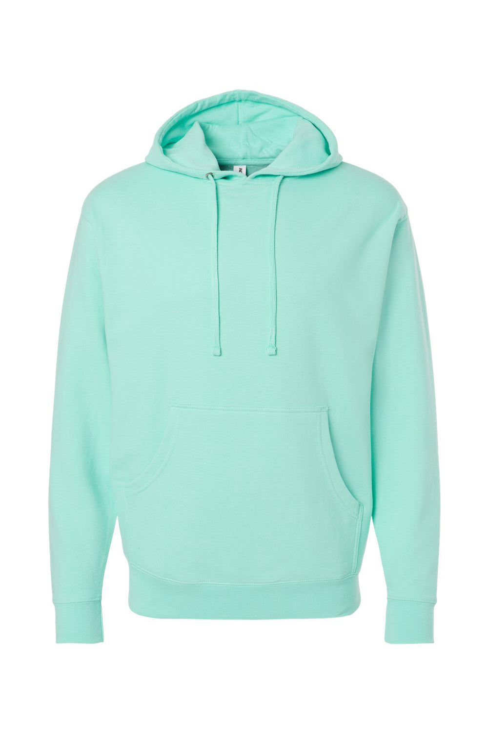 Independent Trading Company SS4500 Mens Hooded Sweatshirt Hoodie w/ Pouch Pocket Mint Green Flat Front