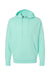 Independent Trading Company SS4500 Mens Hooded Sweatshirt Hoodie w/ Pouch Pocket Mint Green Flat Front