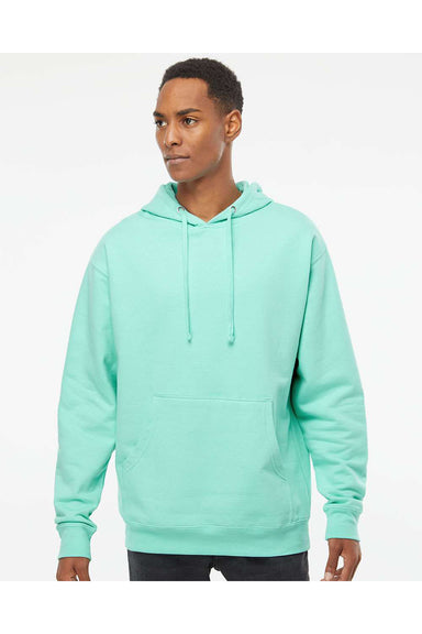 Independent Trading Co. SS4500 Mens Hooded Sweatshirt Hoodie Mint Green Model Front