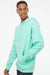 Independent Trading Company SS4500 Mens Hooded Sweatshirt Hoodie w/ Pouch Pocket Mint Green Model Side