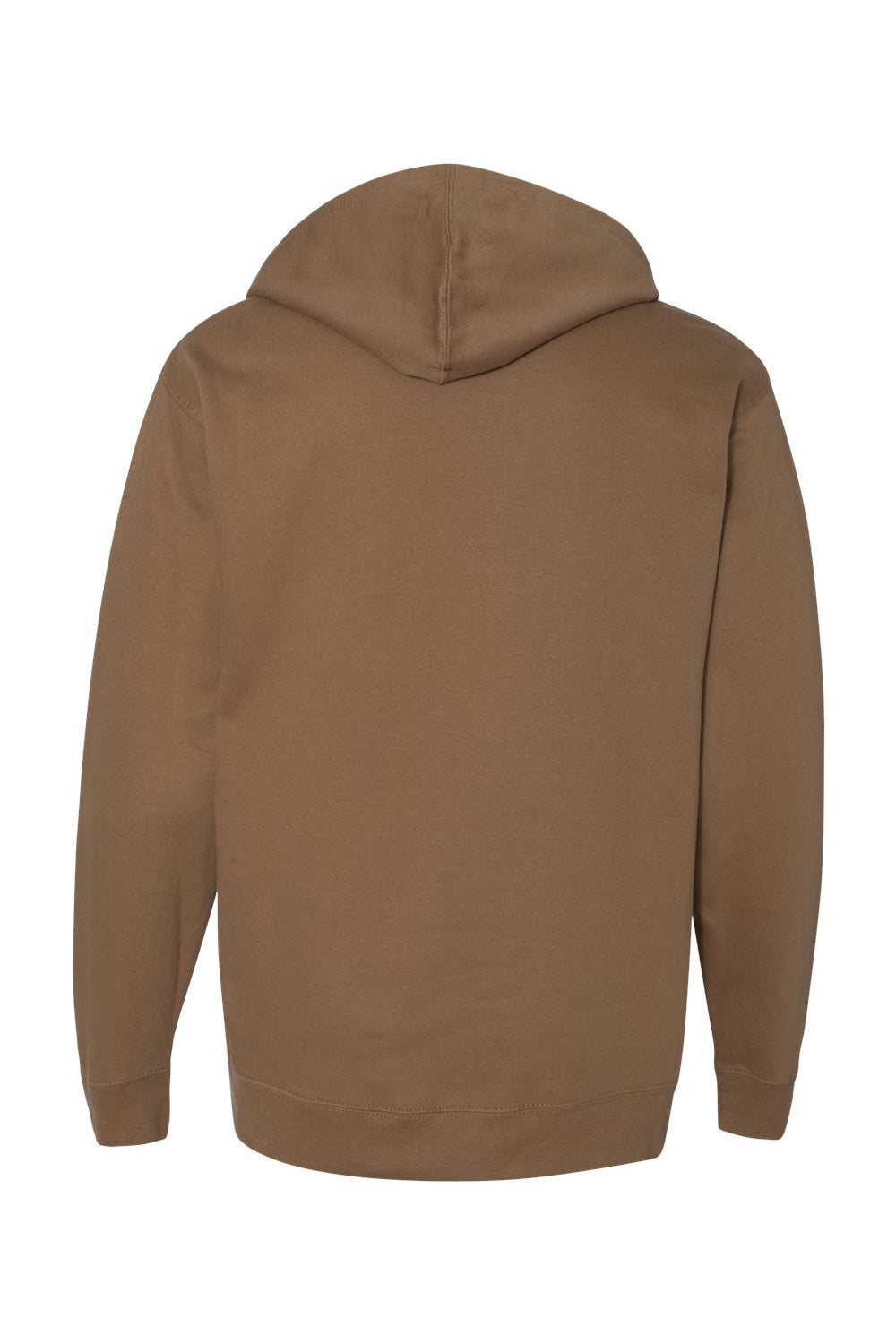 Independent Trading Co. SS4500 Mens Hooded Sweatshirt Hoodie Saddle Brown Flat Back