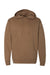 Independent Trading Co. SS4500 Mens Hooded Sweatshirt Hoodie Saddle Brown Flat Front