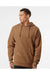 Independent Trading Co. SS4500 Mens Hooded Sweatshirt Hoodie Saddle Brown Model Front