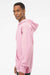 Independent Trading Company SS4500 Mens Hooded Sweatshirt Hoodie w/ Pouch Pocket Light Pink Model Side