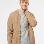 Independent Trading Co. Mens Full Zip Hooded Sweatshirt Hoodie - Sandstone Brown - NEW