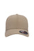 Flexfit Hats 6477 Mens Stretch Fit Hat Khaki Brown Flat Front