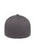 Flexfit Hats 6477 Mens Stretch Fit Hat Grey Flat Back
