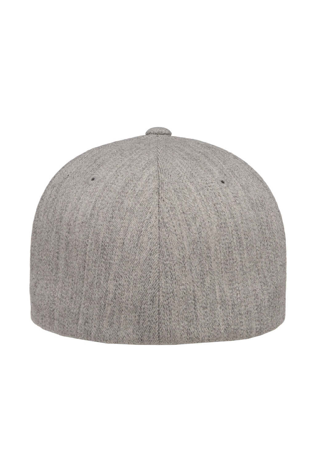 Flexfit Hats 6477 Mens Stretch Fit Hat Heather Grey Flat Back