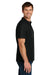 Gildan 64800 Mens Softstyle Pique Short Sleeve Polo Shirt Black Model Side