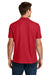 Gildan 64800 Mens Softstyle Pique Short Sleeve Polo Shirt Red Model Back