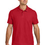 Gildan Mens Softstyle Pique Short Sleeve Polo Shirt - Red
