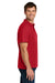 Gildan 64800 Mens Softstyle Pique Short Sleeve Polo Shirt Red Model Side