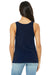 Bella + Canvas 6488 Womens Relaxed Jersey Tank Top Navy Blue Model Back