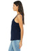 Bella + Canvas 6488 Womens Relaxed Jersey Tank Top Navy Blue Model Side