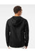 Independent Trading Co. EXP54LWZ Mens Full Zip Windbreaker Hooded Jacket Black Model Back