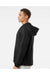 Independent Trading Co. EXP54LWZ Mens Full Zip Windbreaker Hooded Jacket Black Model Side