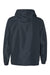 Independent Trading Company EXP54LWZ Mens Water Resistant Full Zip Windbreaker Hooded Jacket Classic Navy Blue Flat Back
